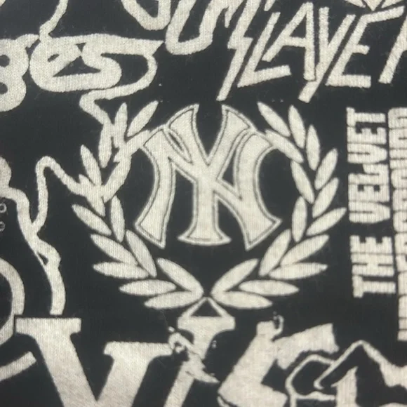 Next level apparel t shirt mens size XL black w/white graphic grunge punk skater - Picture 15 of 16